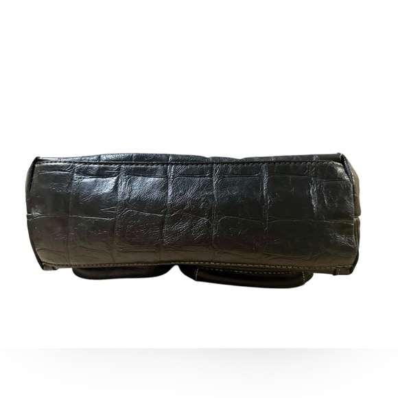 MultiSac Faux Embossed Leather Black Purse Shoulder Bag​​​ - Picture 4 of 5